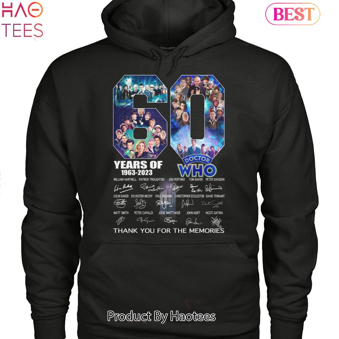 60 Years 1963-2023 Doctor Who Thank You For The Memories Unisex T-Shirt 60 Years 1963-2023 Doctor Who Thank You For The Memories Unisex T-Shirt