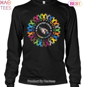 Whatever Color Cancer Sucks NFL Arizona Cardinals Unisex T-Shirt