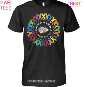 Whatever Color Cancer Sucks NFL Kansas City Chiefs Unisex T-Shirt