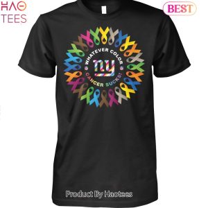 Whatever Color Cancer Sucks NFL New York Giants Unisex T-Shirt