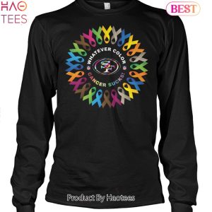 Whatever Color Cancer Sucks NFL San Francisco 49ers Unisex T-Shirt