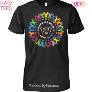 Whatever Color Cancer Sucks NFL Washington Commanders Unisex T-Shirt