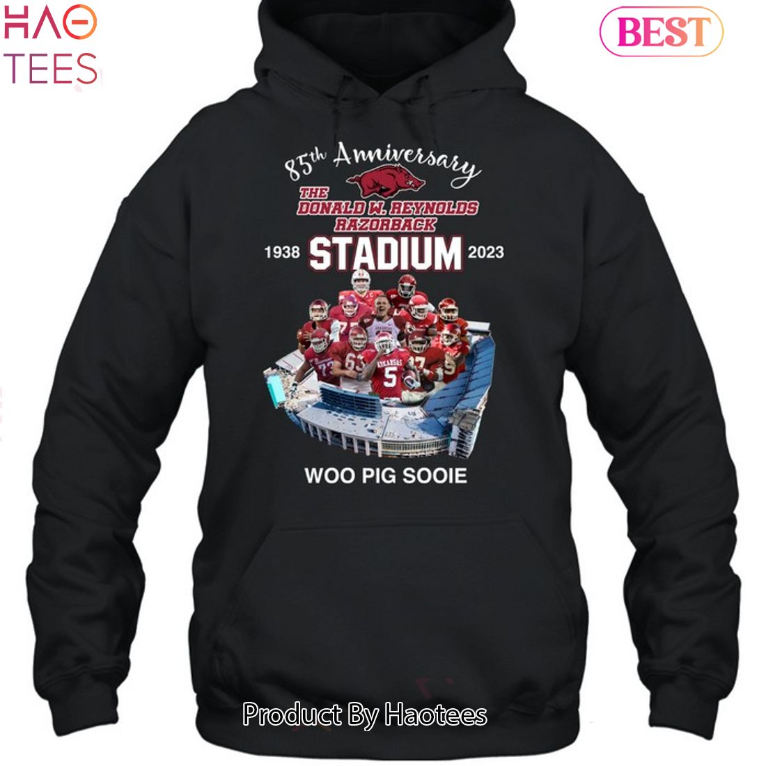 85 Anniversary 1938-2023 The Donald W Reynolds Razorback Stadium Woo Pig Sooie Unisex T-Shirt 85 Anniversary 1938-2023 The Donald W Reynolds Razorback Stadium Woo Pig Sooie Unisex T-Shirt