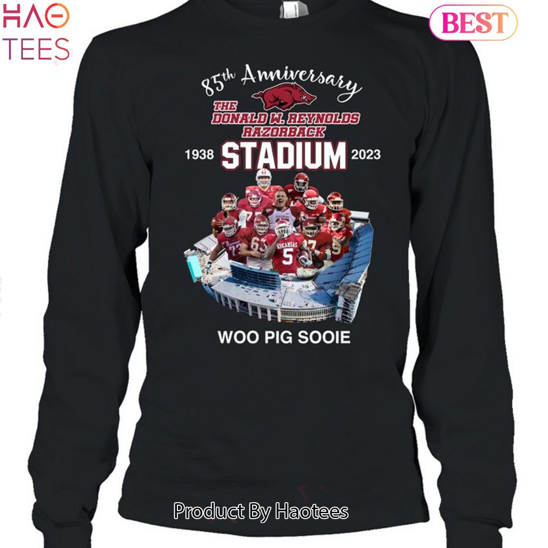 85 Anniversary 1938-2023 The Donald W Reynolds Razorback Stadium Woo Pig Sooie Unisex T-Shirt 85 Anniversary 1938-2023 The Donald W Reynolds Razorback Stadium Woo Pig Sooie Unisex T-Shirt