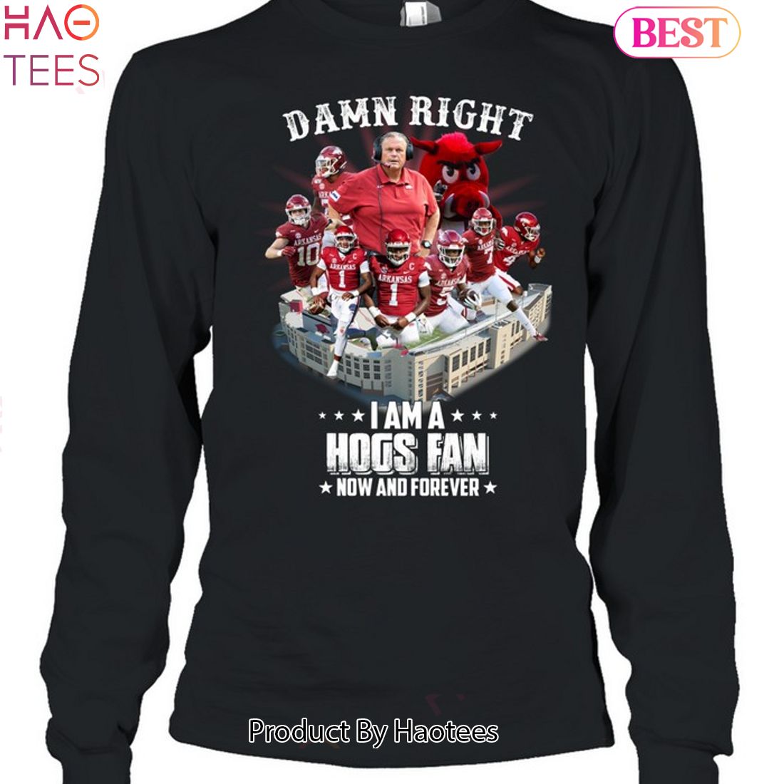 HOT Fashion Damn Right I Am A Arkansas Razorbacks Hogs Fan Now And Forever Unisex T-Shirt HOT Fashion Damn Right I Am A Arkansas Razorbacks Hogs Fan Now And Forever Unisex T-Shirt