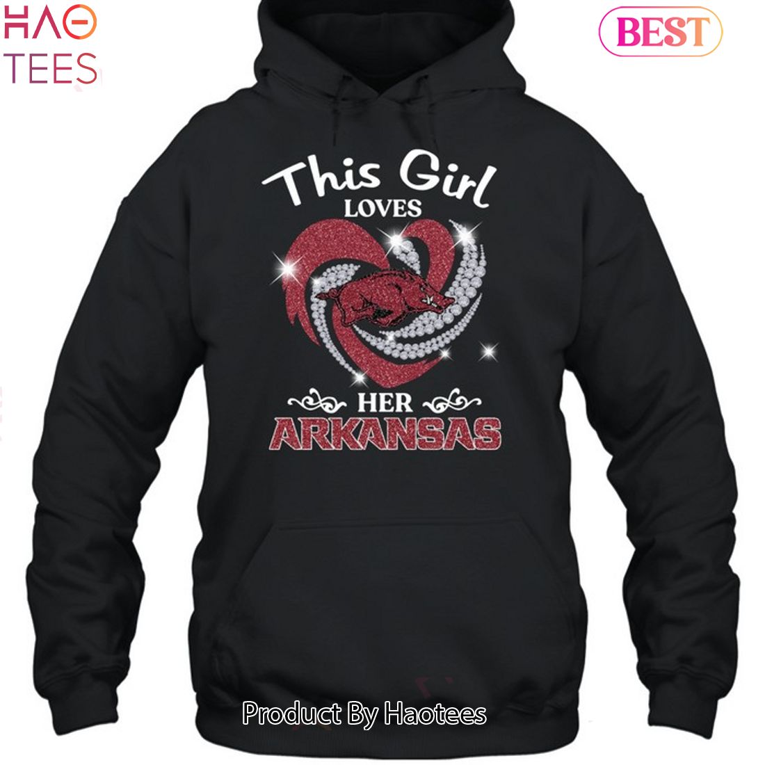 HOT FASHION This Girl Love Her Arkansas Razorbacks Unisex T-Shirt HOT FASHION This Girl Love Her Arkansas Razorbacks Unisex T-Shirt