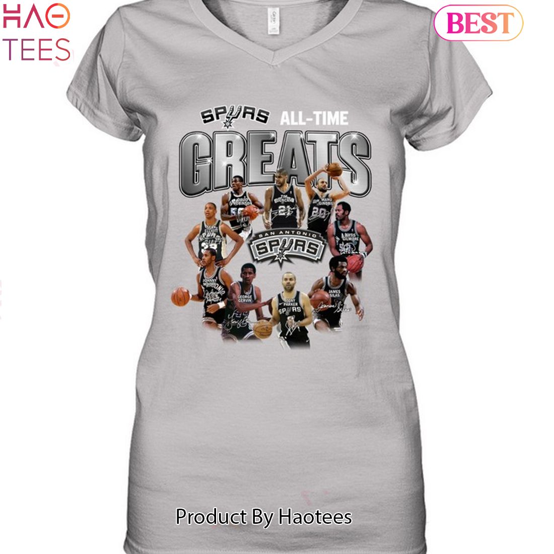 All Time Greats San Antonio Spurs NBA Unisex T-Shirt All Time Greats San Antonio Spurs NBA Unisex T-Shirt