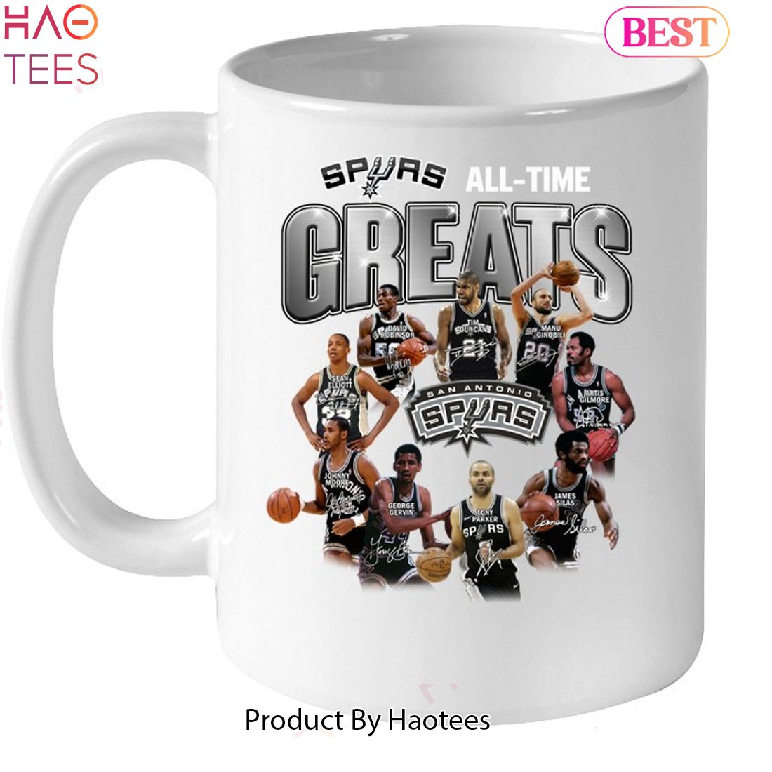 All Time Greats San Antonio Spurs NBA Unisex T-Shirt All Time Greats San Antonio Spurs NBA Unisex T-Shirt