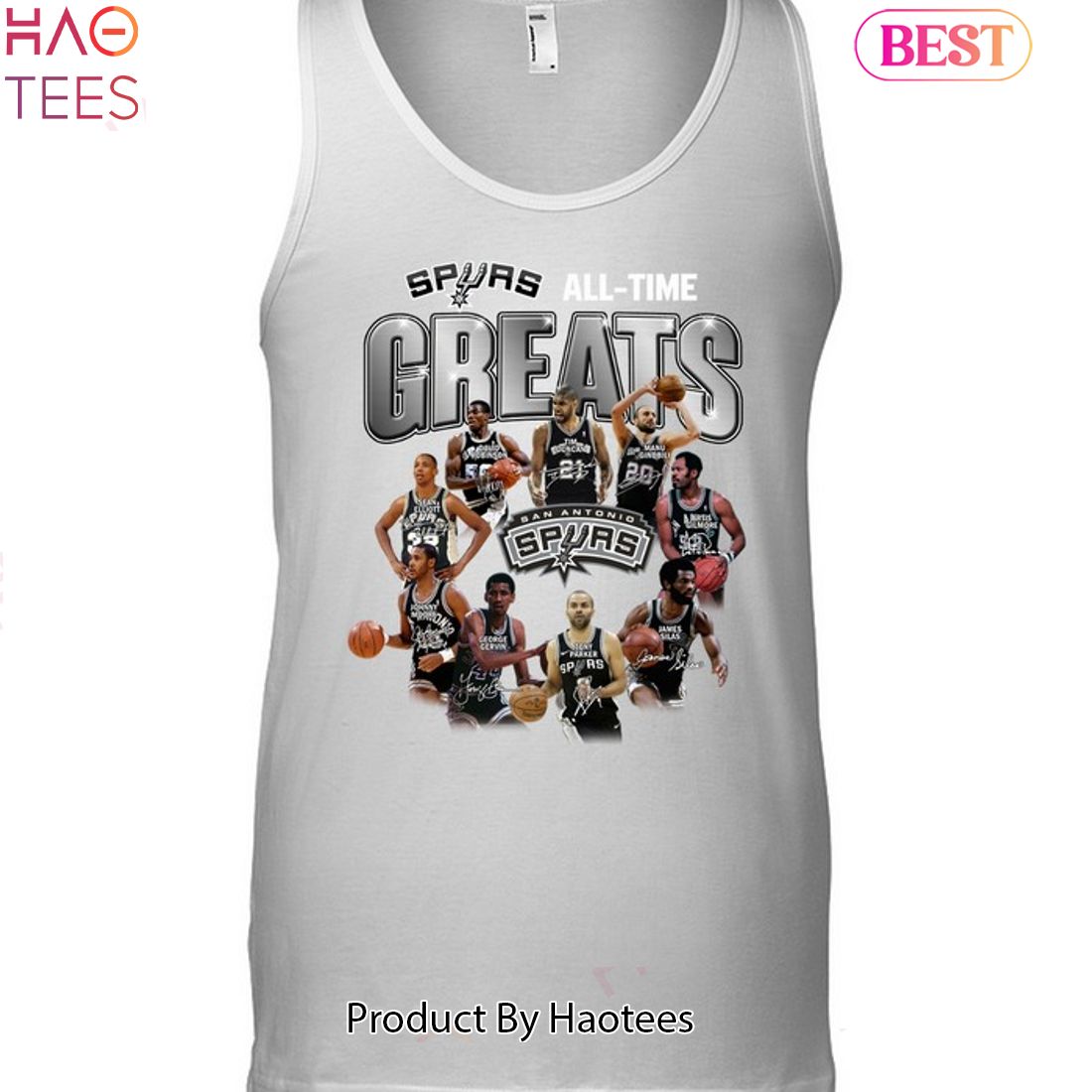 All Time Greats San Antonio Spurs NBA Unisex T-Shirt All Time Greats San Antonio Spurs NBA Unisex T-Shirt