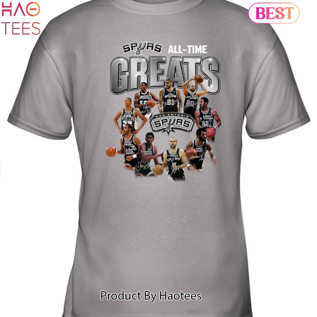All Time Greats San Antonio Spurs NBA Unisex T-Shirt All Time Greats San Antonio Spurs NBA Unisex T-Shirt