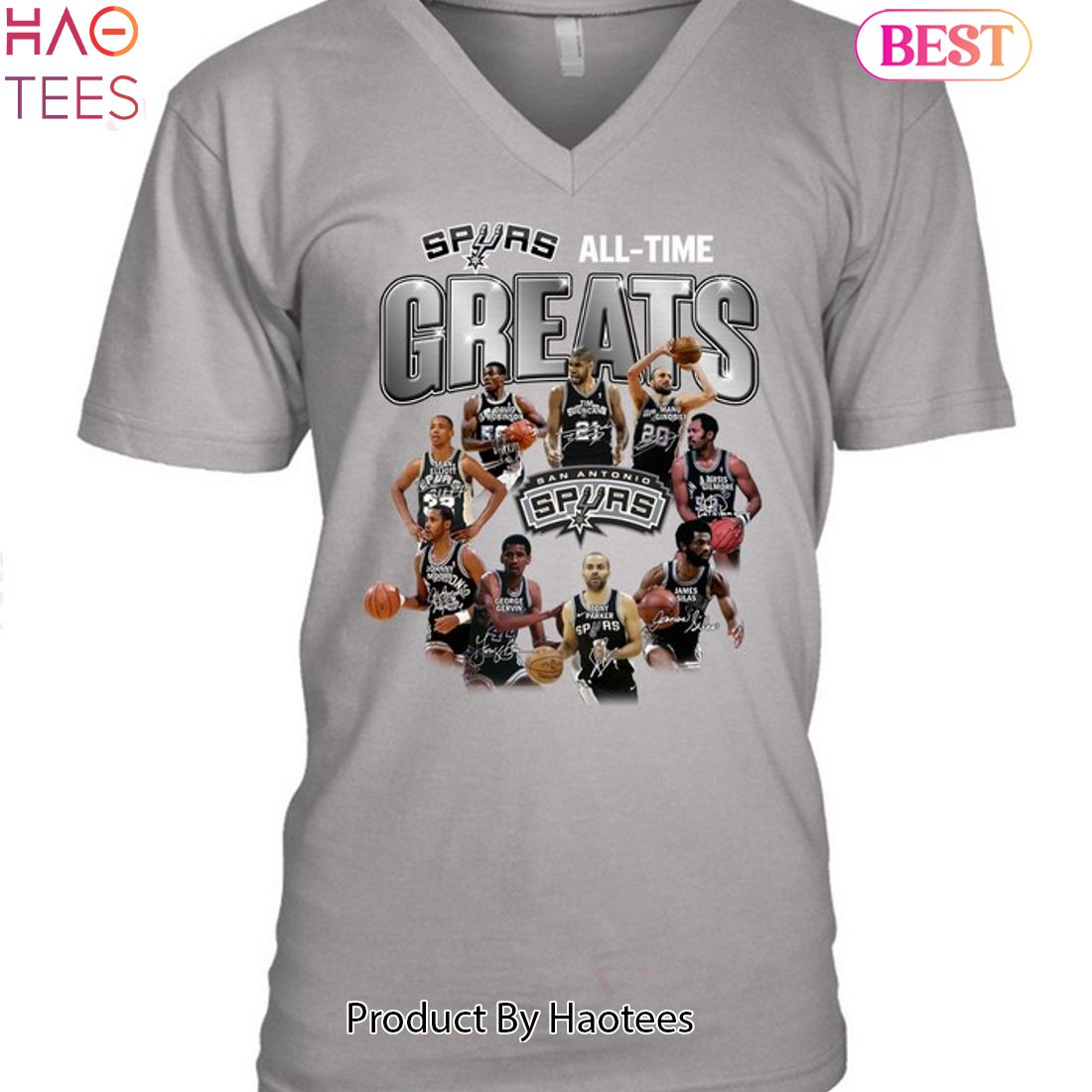 All Time Greats San Antonio Spurs NBA Unisex T-Shirt All Time Greats San Antonio Spurs NBA Unisex T-Shirt