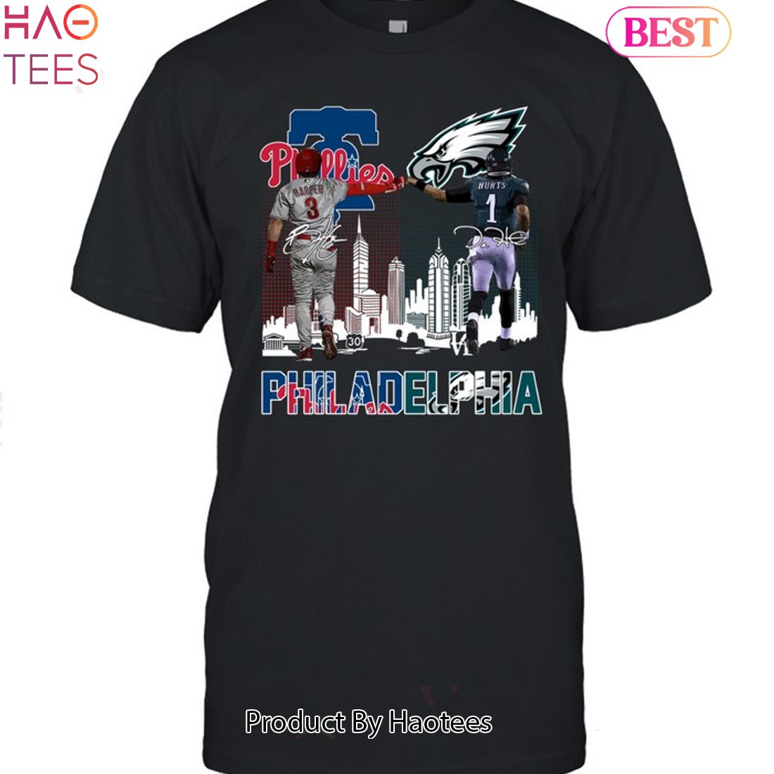 HOT FASHION Philadelphia Phillies And Philadelphia Eagles Champion Unisex T- Shirt