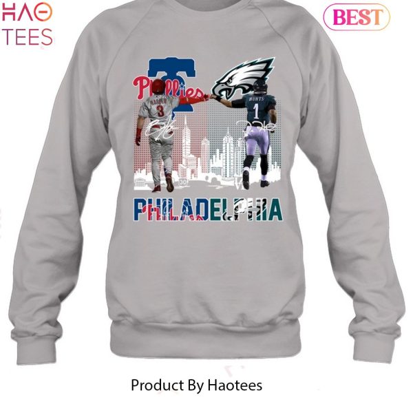 HOT FASHION Philadelphia Phillies And Philadelphia Eagles Champion Unisex T- Shirt