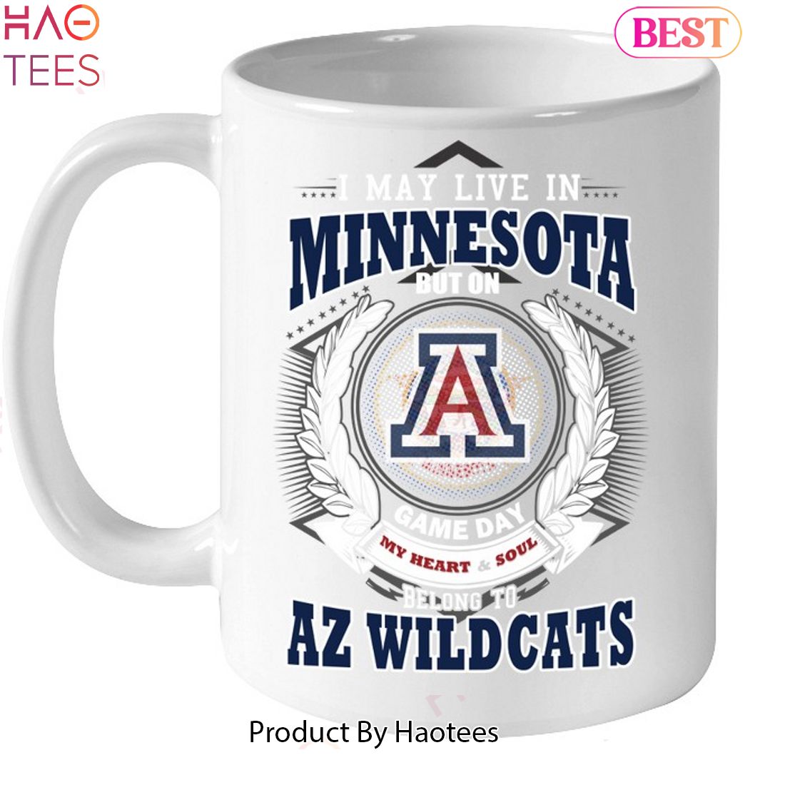 I May Live In Minnesota But On Game Day My Heart & Soul Belongs To Arizona Wildcats Unisex T-Shirt I May Live In Minnesota But On Game Day My Heart & Soul Belongs To Arizona Wildcats Unisex T-Shirt