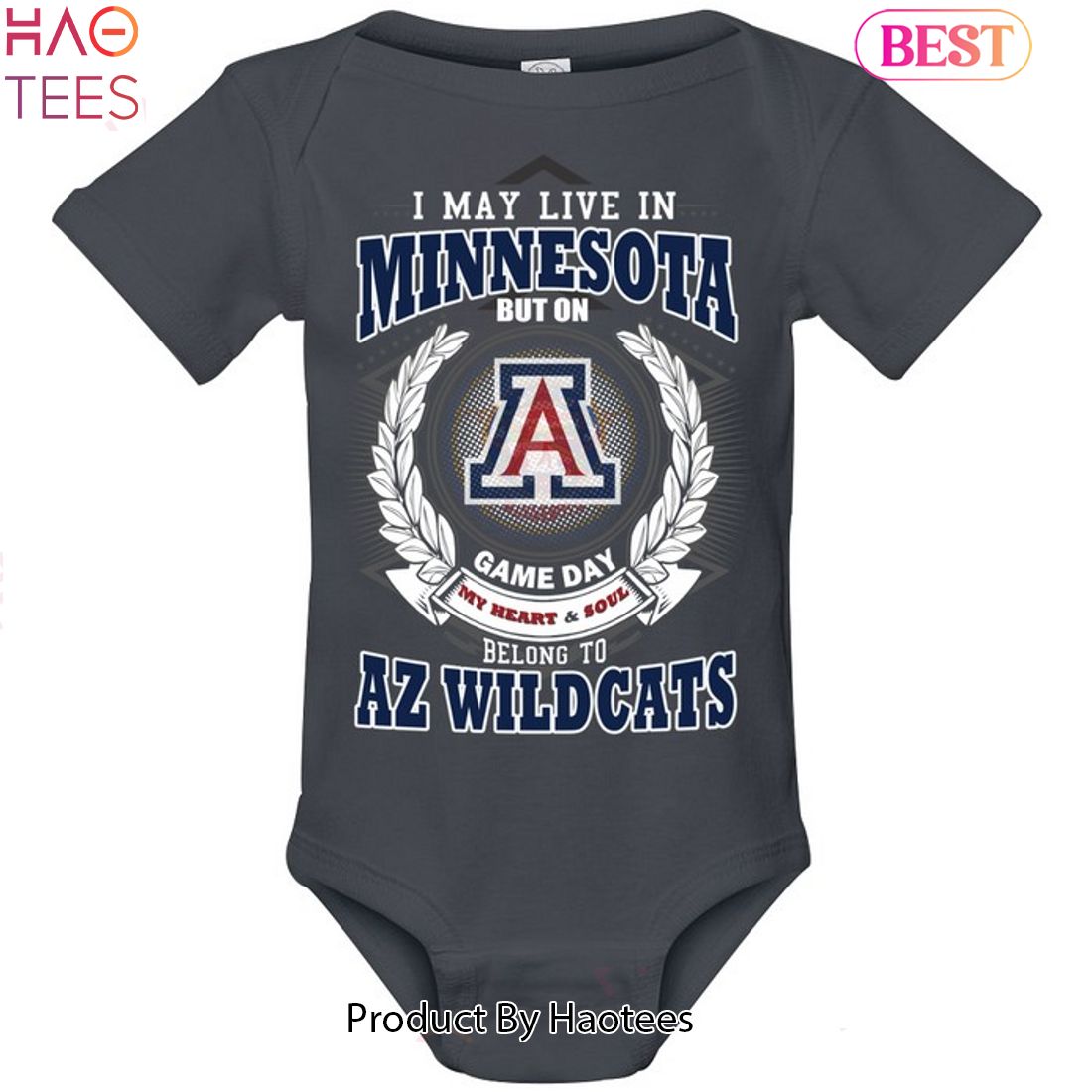 I May Live In Minnesota But On Game Day My Heart & Soul Belongs To Arizona Wildcats Unisex T-Shirt I May Live In Minnesota But On Game Day My Heart & Soul Belongs To Arizona Wildcats Unisex T-Shirt