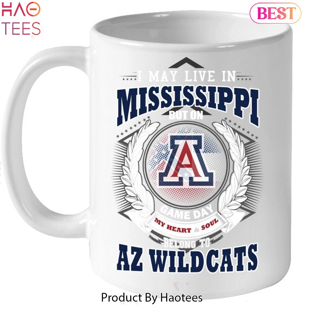 I May Live In Mississippi But On Game Day My Heart & Soul Belongs To Arizona Wildcats Unisex T-Shirt I May Live In Mississippi But On Game Day My Heart & Soul Belongs To Arizona Wildcats Unisex T-Shirt