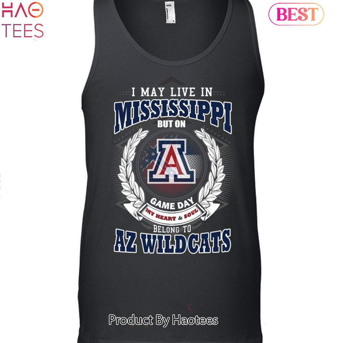 I May Live In Mississippi But On Game Day My Heart & Soul Belongs To Arizona Wildcats Unisex T-Shirt I May Live In Mississippi But On Game Day My Heart & Soul Belongs To Arizona Wildcats Unisex T-Shirt