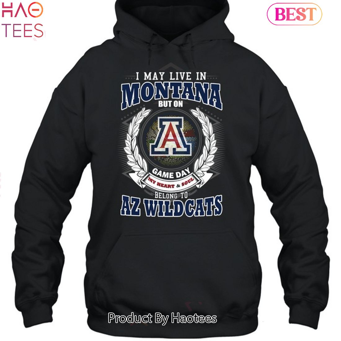I May Live In Montana But On Game Day My Heart & Soul Belongs To Arizona Wildcats Unisex T-Shirt I May Live In Montana But On Game Day My Heart & Soul Belongs To Arizona Wildcats Unisex T-Shirt