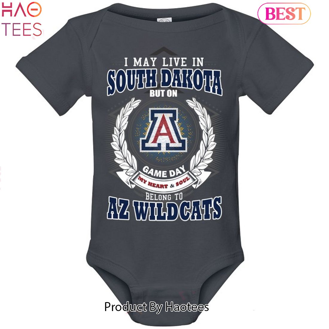 I May Live In South Dakota But On Game Day My Heart & Soul Belongs To Arizona Wildcats Unisex T-Shirt I May Live In South Dakota But On Game Day My Heart & Soul Belongs To Arizona Wildcats Unisex T-Shirt
