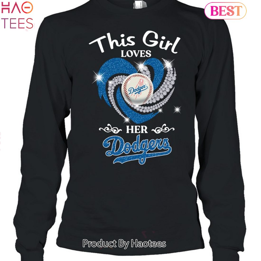 MLB Los Angeles Dodgers Girls' T-Shirt - XS