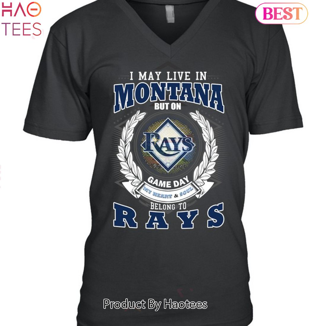 I May Live In Montana But On Game Day My Heart & Soul Belongs To Tampa Bay Rays MLB Unisex T-Shirt I May Live In Montana But On Game Day My Heart & Soul Belongs To Tampa Bay Rays MLB Unisex T-Shirt