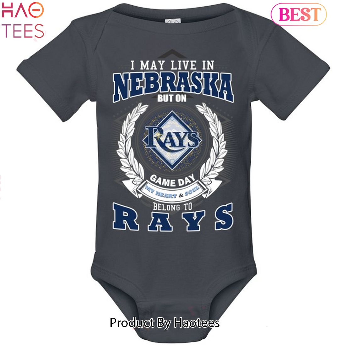 I May Live In Nebraska But On Game Day My Heart & Soul Belongs To Tampa Bay Rays MLB Unisex T-Shirt I May Live In Nebraska But On Game Day My Heart & Soul Belongs To Tampa Bay Rays MLB Unisex T-Shirt