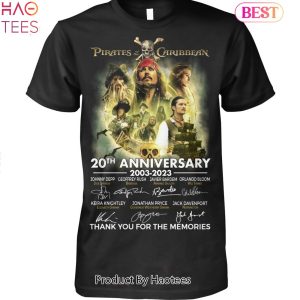 Pirates Of The Caribbean 20 Anniversary 2003-2023 Thank You For The Memories Unisex T-Shirt