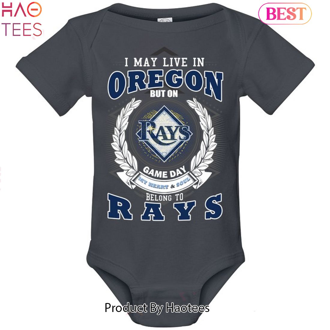 I May Live In Oregon But On Game Day My Heart & Soul Belongs To Tampa Bay Rays MLB Unisex T-Shirt I May Live In Oregon But On Game Day My Heart & Soul Belongs To Tampa Bay Rays MLB Unisex T-Shirt
