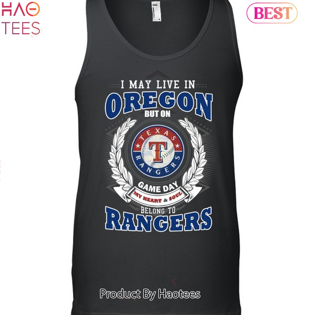 I May Live In Oregon But On Game Day My Heart & Soul Belongs To Texas Rangers MLB Unisex T-Shirt I May Live In Oregon But On Game Day My Heart & Soul Belongs To Texas Rangers MLB Unisex T-Shirt