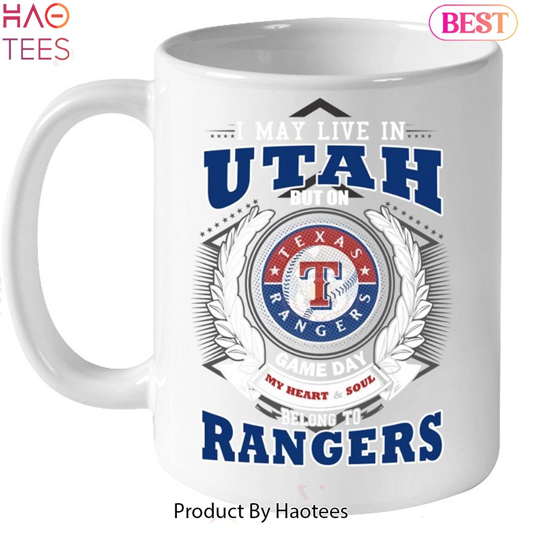 I May Live In Utah But On Game Day My Heart & Soul Belongs To Texas Rangers MLB Unisex T-Shirt I May Live In Utah But On Game Day My Heart & Soul Belongs To Texas Rangers MLB Unisex T-Shirt