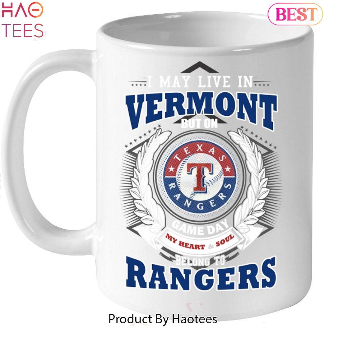 I May Live In Vermont But On Game Day My Heart & Soul Belongs To Texas Rangers MLB Unisex T-Shirt I May Live In Vermont But On Game Day My Heart & Soul Belongs To Texas Rangers MLB Unisex T-Shirt