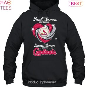 NEW Fashion 2023 Real Women Love Baseball Smart Women Love The St. Louis Cardinals Unisex T-Shirt