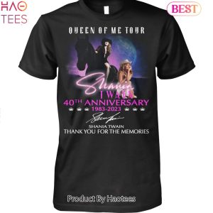 Queen Of Me Tour 40th Anniversary 1983-2023 Shania Twain Thank You For The Memories Unisex T-Shirt