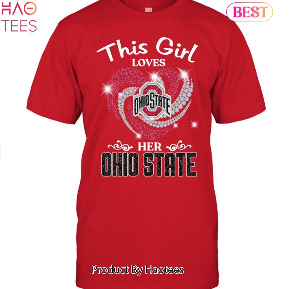 2023 This Girl Love Her Ohio State Buckeyes Unisex T-Shirt 2023 This Girl Love Her Ohio State Buckeyes Unisex T-Shirt