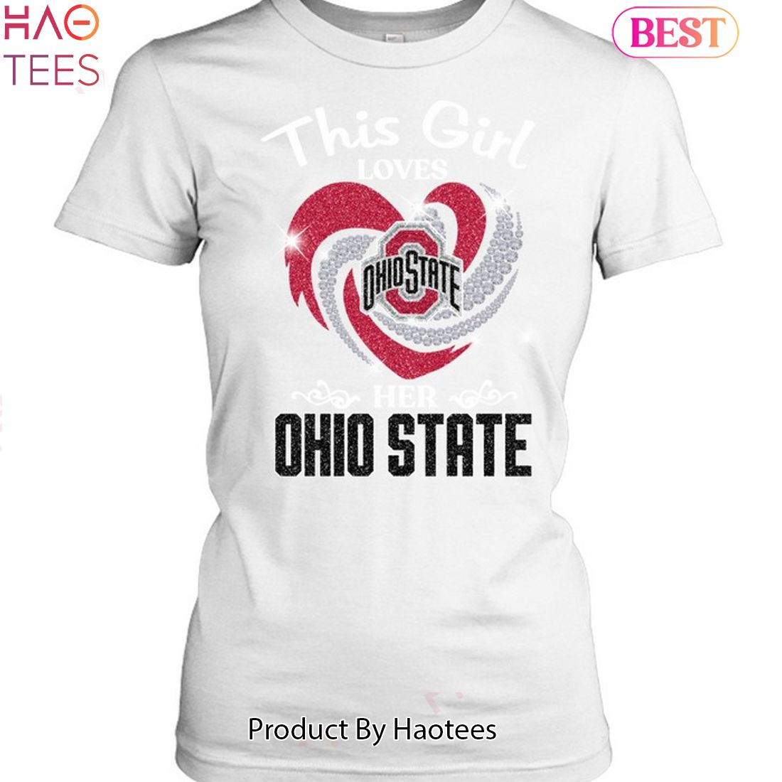 2023 This Girl Love Her Ohio State Buckeyes Unisex T-Shirt 2023 This Girl Love Her Ohio State Buckeyes Unisex T-Shirt