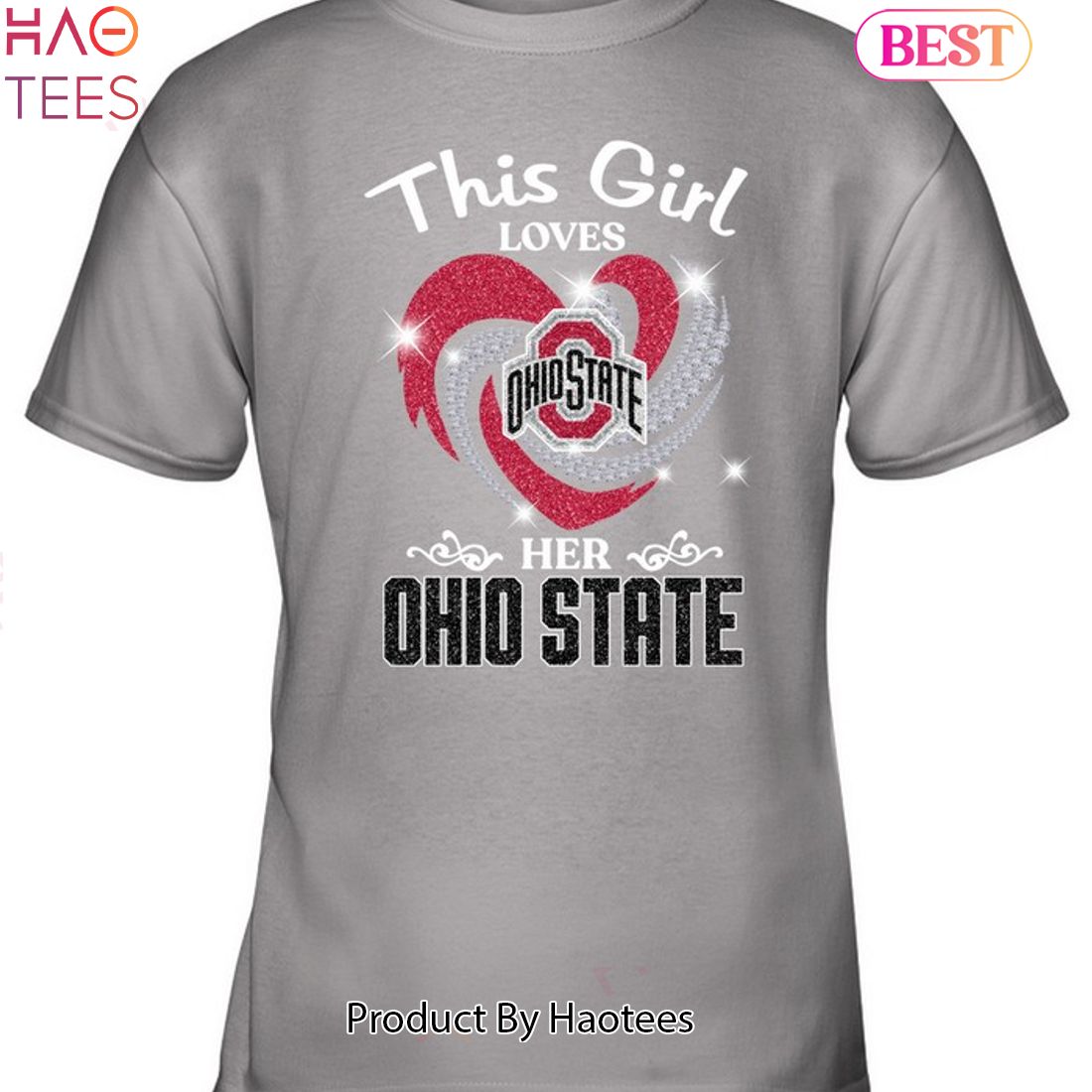 2023 This Girl Love Her Ohio State Buckeyes Unisex T-Shirt 2023 This Girl Love Her Ohio State Buckeyes Unisex T-Shirt