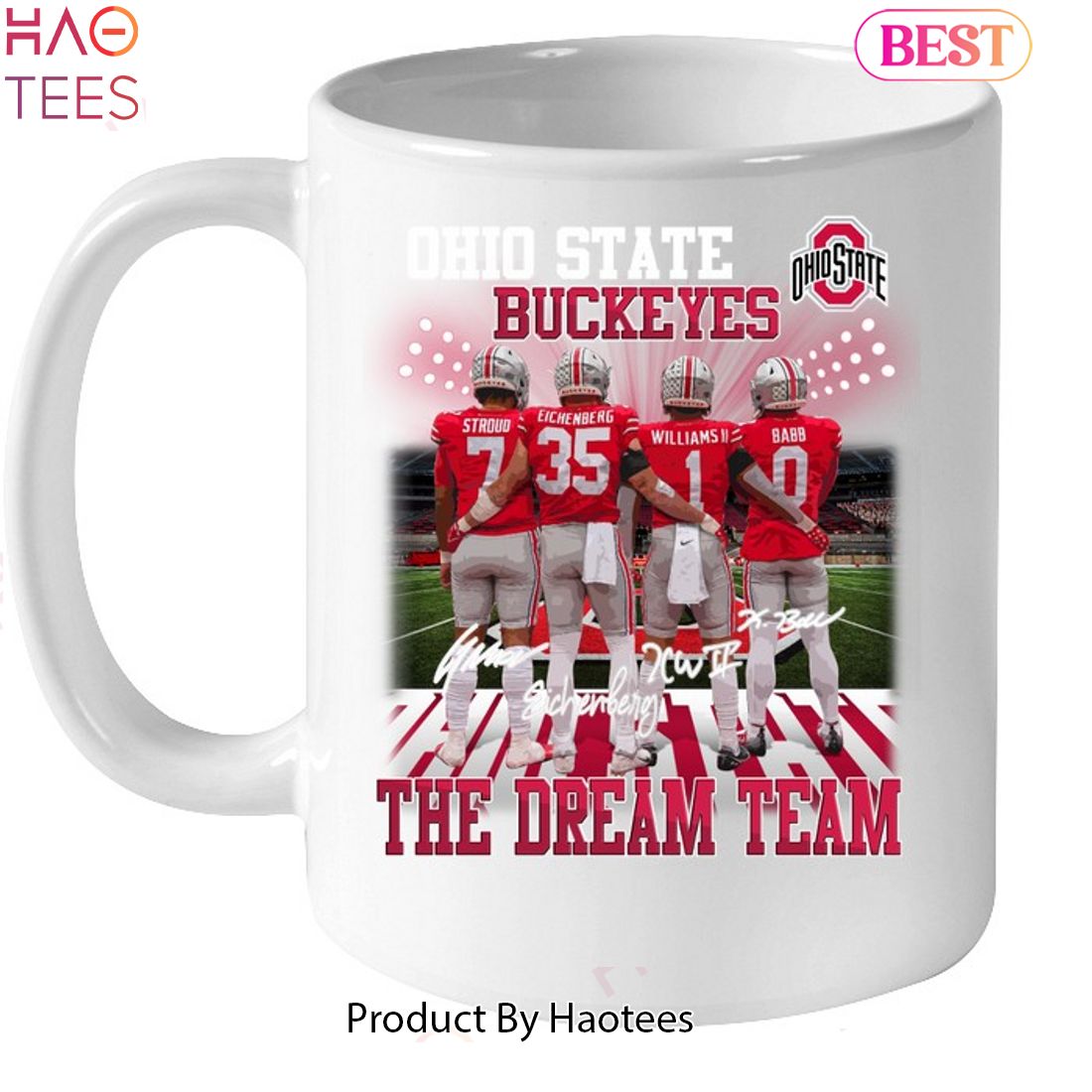 Ohio State Buckeyes 15 oz Team Colored Jump Mug