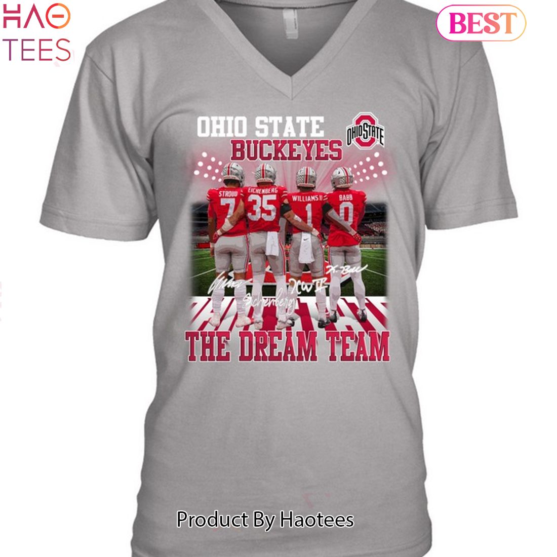 Men's Ohio State Buckeyes 2023 Gray Alternate Jersey - Stitched