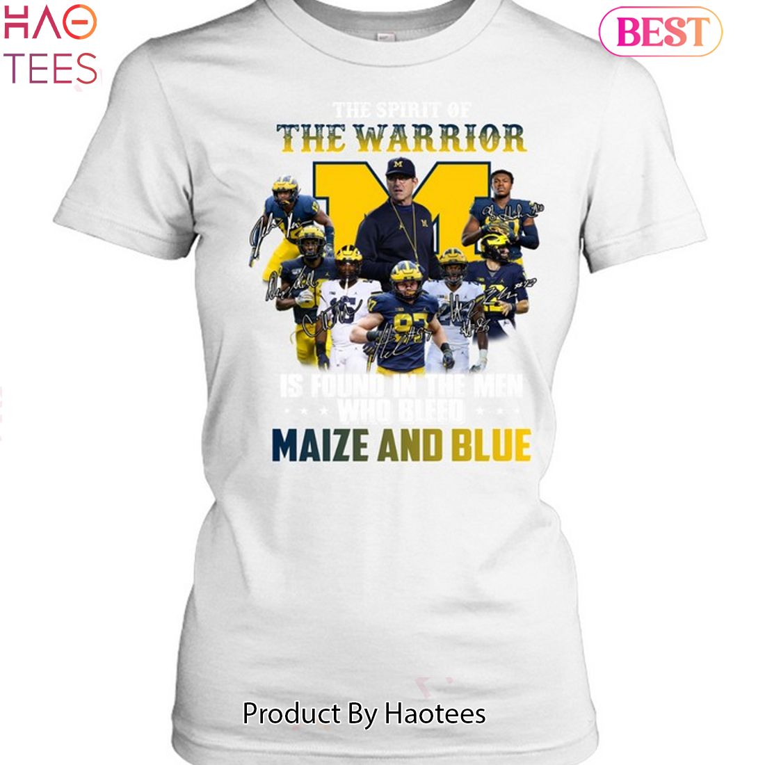 The Spirit Of The Warrior Is Found In The Men Who Bleed Maize And Blue Michigan Wolverines 2023 Unisex T-Shirt The Spirit Of The Warrior Is Found In The Men Who Bleed Maize And Blue Michigan Wolverines 2023 Unisex T-Shirt