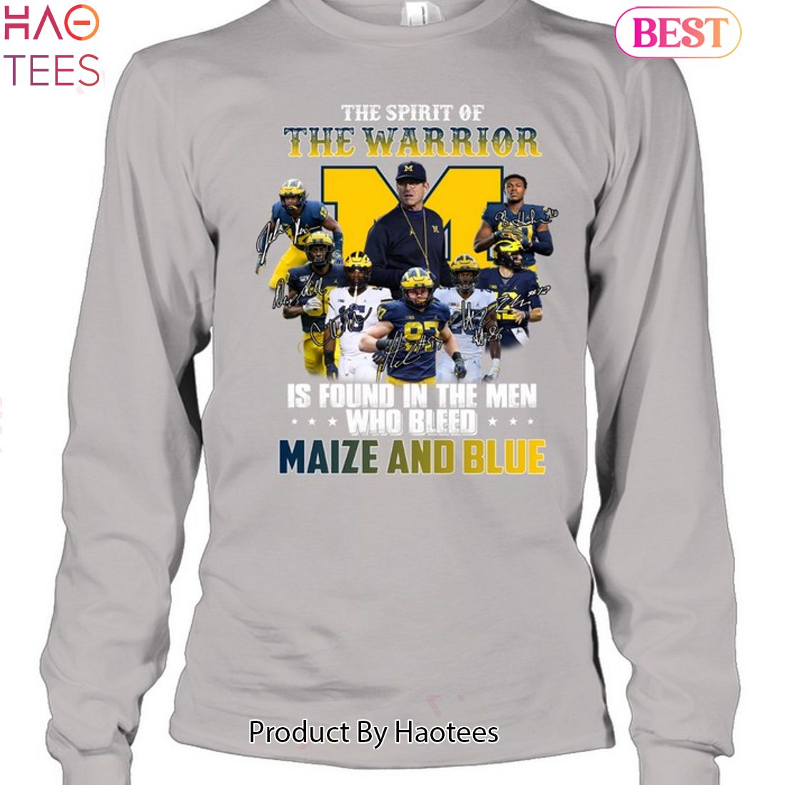 The Spirit Of The Warrior Is Found In The Men Who Bleed Maize And Blue Michigan Wolverines 2023 Unisex T-Shirt The Spirit Of The Warrior Is Found In The Men Who Bleed Maize And Blue Michigan Wolverines 2023 Unisex T-Shirt