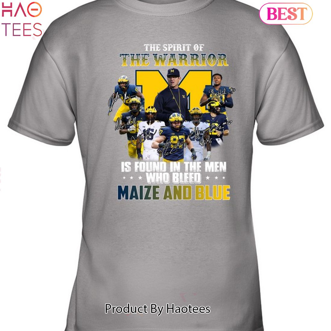 The Spirit Of The Warrior Is Found In The Men Who Bleed Maize And Blue Michigan Wolverines 2023 Unisex T-Shirt The Spirit Of The Warrior Is Found In The Men Who Bleed Maize And Blue Michigan Wolverines 2023 Unisex T-Shirt