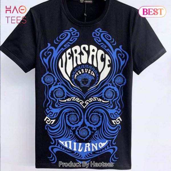 HOT Versace Black Blue Unisex T-Shirt
