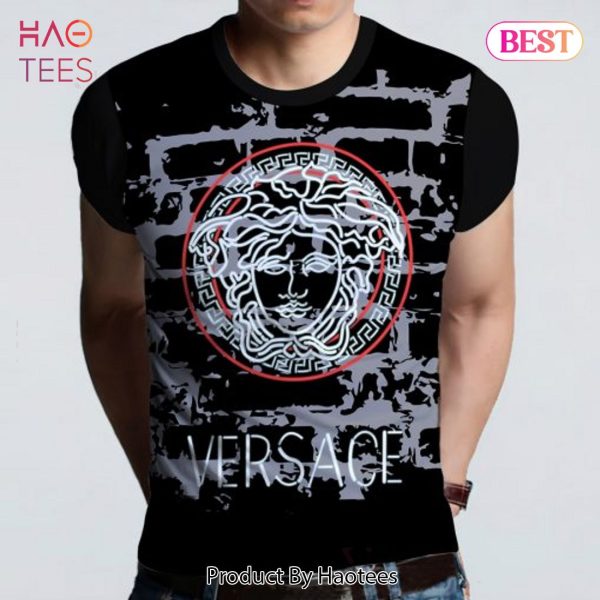 HOT Versace Black Unisex T-Shirt All Over Printed