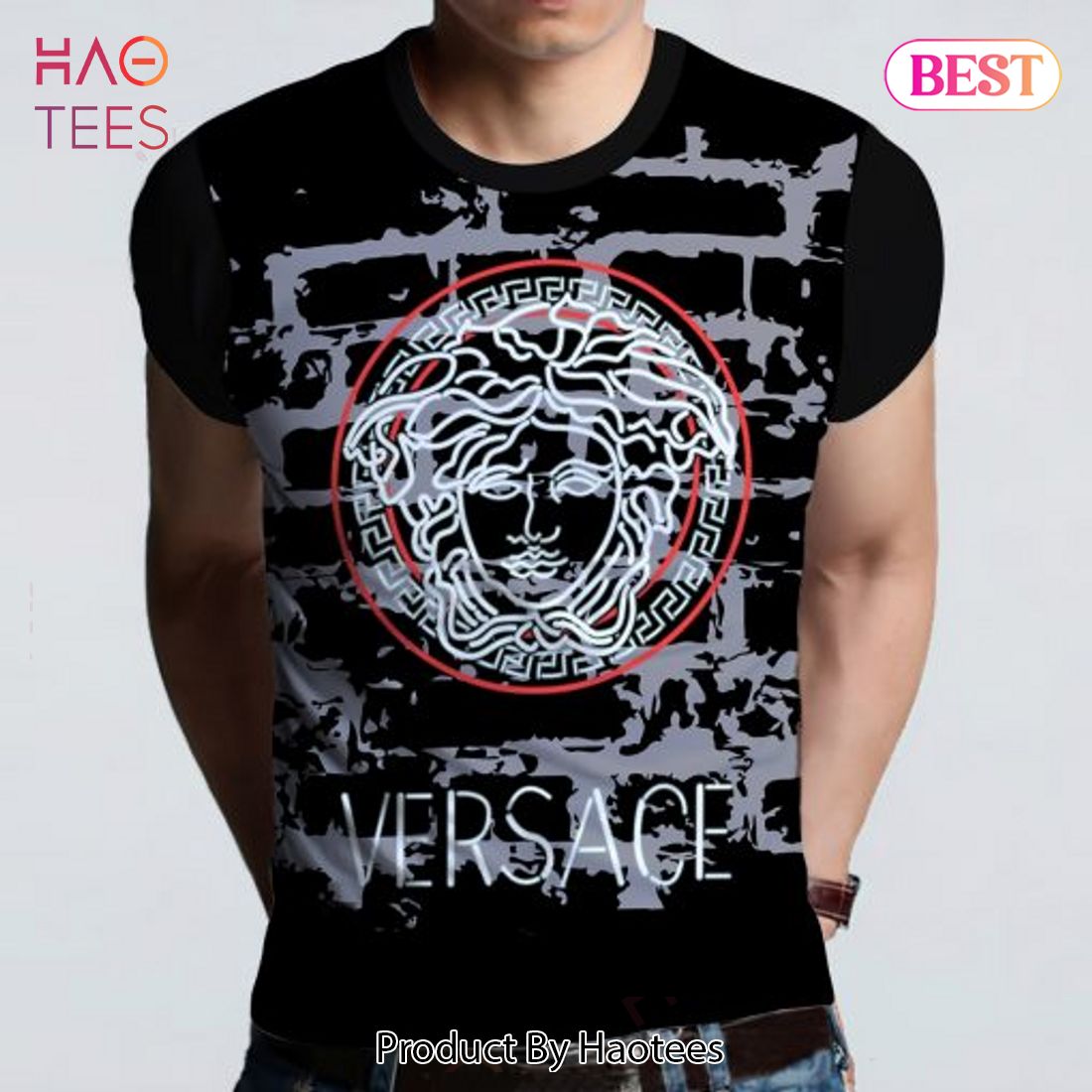 HOT Versace Black Unisex T-Shirt All Over Printed HOT Versace Black Unisex T-Shirt All Over Printed