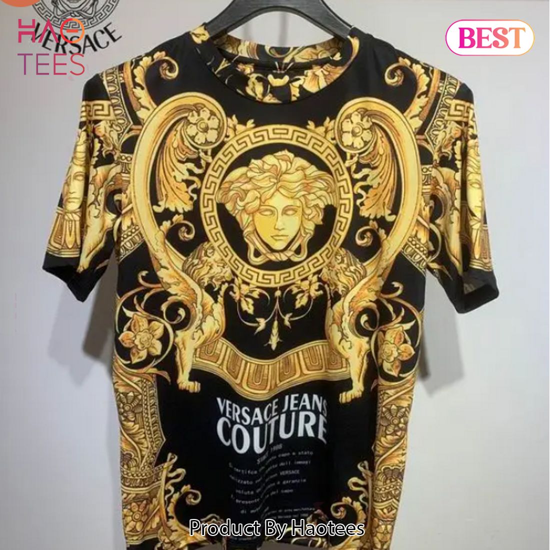 HOT Versace Gold Black Unisex T-Shirt HOT Versace Gold Black Unisex T-Shirt