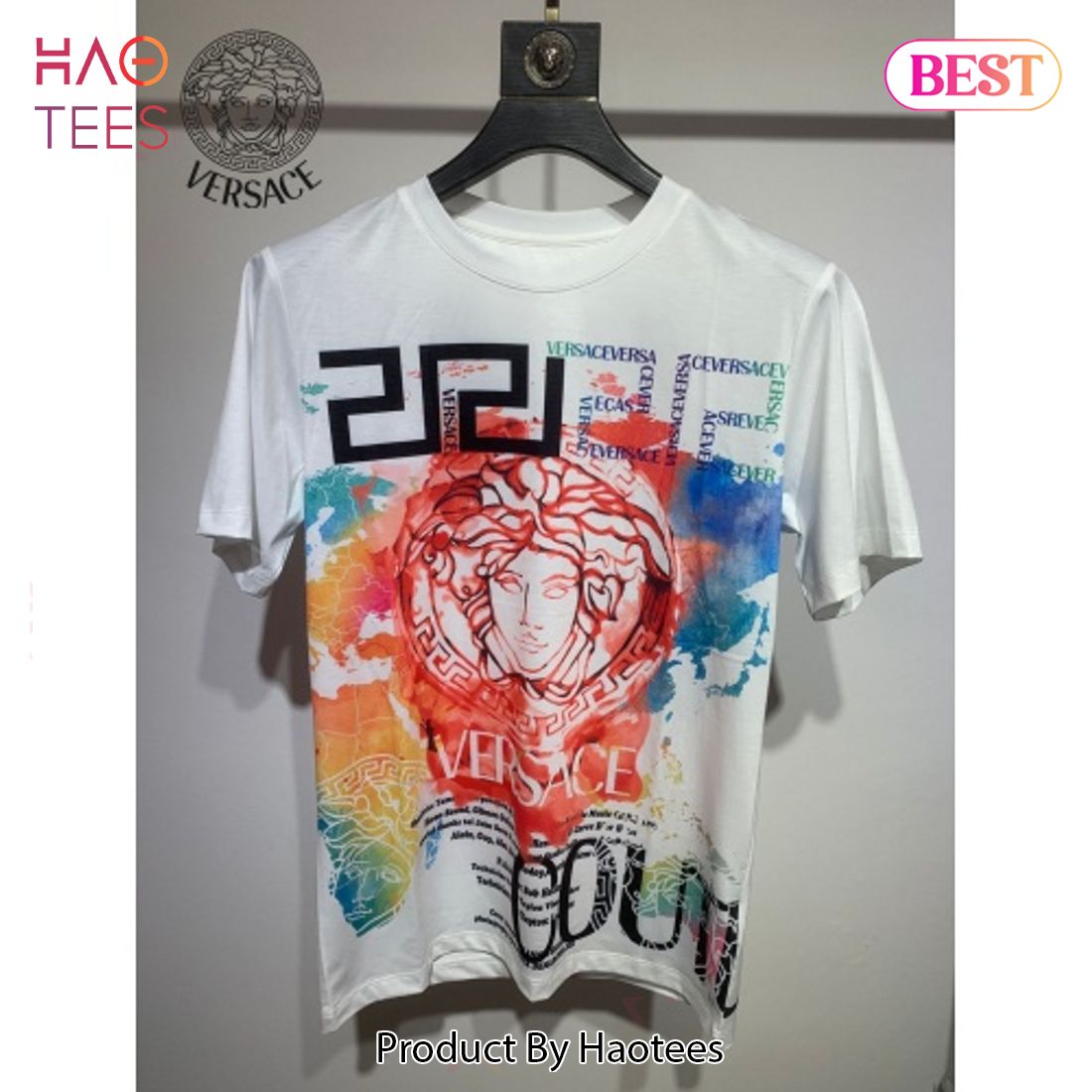 NEW Versace Colorful Unisex T-Shirt NEW Versace Colorful Unisex T-Shirt