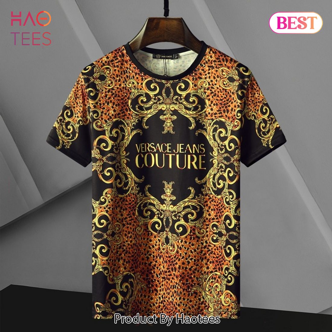 Versace Jeans Couture men's T-shirt with all over print Black