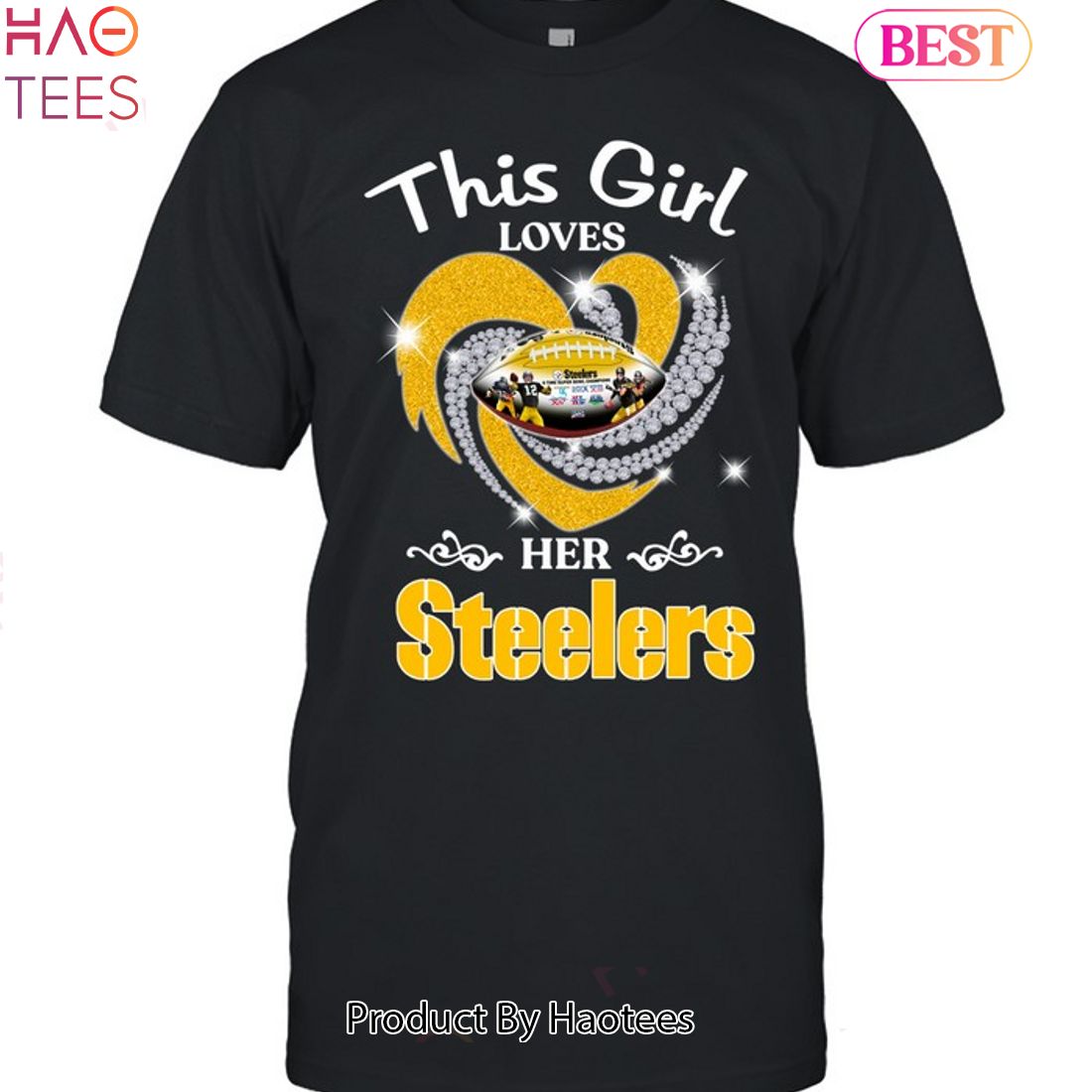 HOT Fashion Real Women Love Football Smart Women Love The Pittsburgh  Steelers 2023 Unisex T-Shirt