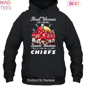 NEW Fashion Real Women Love Football Smart Women Love The Kansas City Chiefs 2023 Unisex T-Shirt