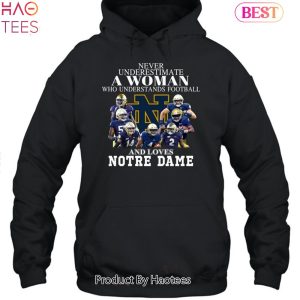 NEW Fashion Real Women Love Football Smart Women Love The Notre Dame Fighting Irish 2023 Unisex T-Shirt